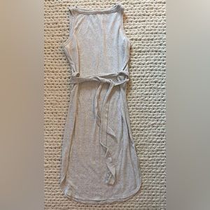 Cotton wrap tie dress